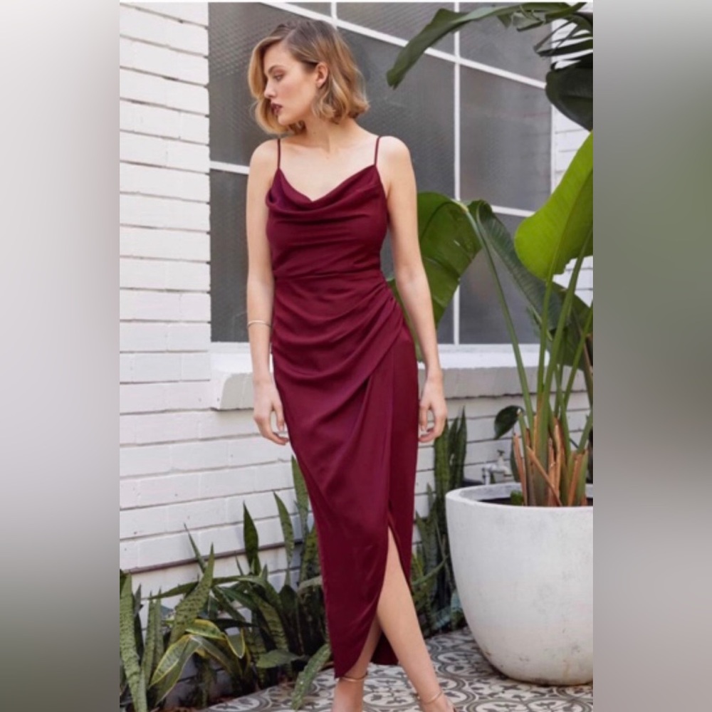 Ever New Melbourne - Juliette Trim Cowl Neck Midi Dress